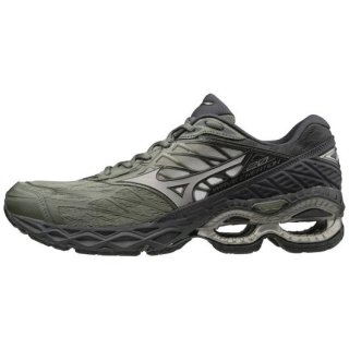 MIZUNO MEN'S WAVE CREATION 20 RUNNING SHOE-BEETLE-METALLIC SHADOW (4K9W)