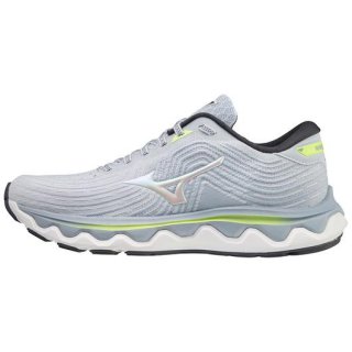 MIZUNO WOMEN'S WAVE HORIZON 6 RUNNING SHOE-HEATHER-WHITE (HE00)