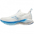 MIZUNO MEN'S WAVE NEO WIND RUNNING SHOE-UNDYED WHITE-PEACE BLUE (01PE)