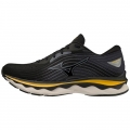 MIZUNO MEN'S WAVE SKY 6 RUNNING SHOE-WHITE-CYBER YELLOW (0034)