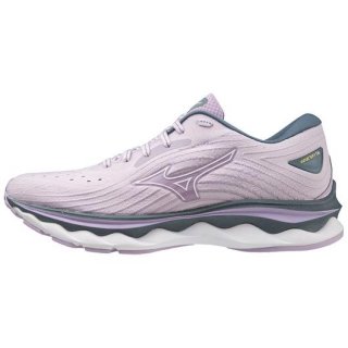 MIZUNO WOMEN'S WAVE SKY 6 RUNNING SHOE-PASTEL LILAC-WHITE (6C00)