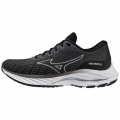 MIZUNO WOMEN'S WAVE RIDER 26 SSW RUNNING SHOE-BLACK-WHITE (9000)