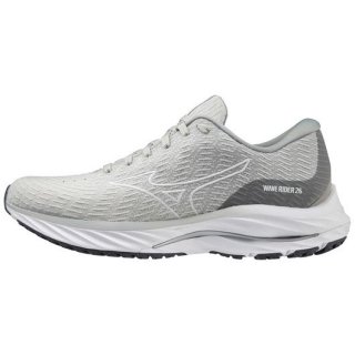 MIZUNO WOMEN'S WAVE RIDER 26 SSW RUNNING SHOE-OYSTER MUSHROOM-WHITE (YM00)