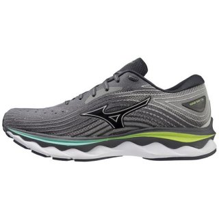 MIZUNO MEN'S WAVE SKY 6 2E RUNNING SHOE-QUIET SHADE-SILVER (9I73)