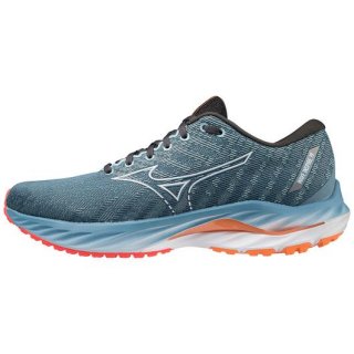 MIZUNO MEN'S WAVE INSPIRE 19 2E RUNNING SHOE-DAZZLING BLUE-WHITE (5B00)