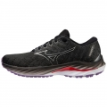 MIZUNO WOMEN'S WAVE INSPIRE 19 RUNNING SHOE-BLACK-SILVER (9073)