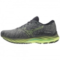 MIZUNO MEN'S WAVE RIDER 26 RUNNING SHOE-ULTIMATE GREY-NEO LIME (UG4M)