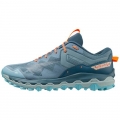 MIZUNO MEN'S WAVE MUJIN 9 TRAIL RUNNING SHOE-PROVINCIAL BLUE-BABY BLUE (5B56)